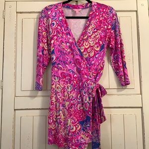 Lilly Pulitzer Karlie Wrap Romper Size M
